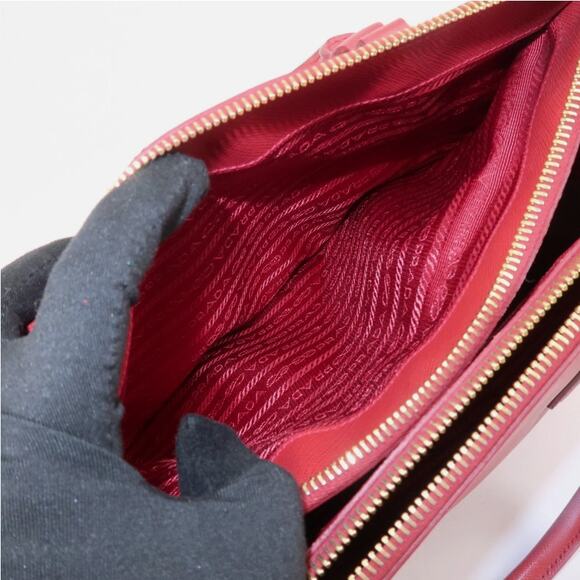 💎✨HOT BUY✨💎Authentic PRADA Triangle Logo Saffiano Leather Galleria - Picture 12 of 15